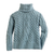 Wool turtleneck sweater, 'North Winds' - Women's Irish Aran Turtleneck Sweater