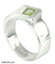 Peridot solitaire ring, 'Buckle Up' - Peridot solitaire ring thumbail