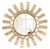 Mirror, 'Sun Medallion' - Unique Mohena Wood Wall Mirror thumbail