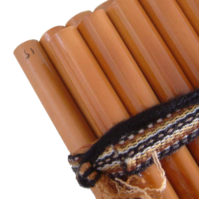 Bambus-Zampona-Panflöten, 'Inca Serenade' (Paar) - Handgefertigte Bambus-Blasinstrumente Zampona-Panflöten (Paar)