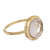 Gold plated quartz single stone ring, 'Magic Pulse' - Gold Plated Quartz Single Stone Ring from Peru