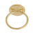 Gold plated sodalite single stone ring, 'Magic Pulse' - Gold Plated Sodalite Single Stone Ring from Peru