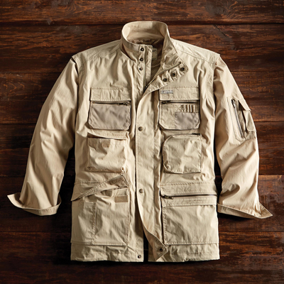 Men's convertible jacket, 'Backwoods Adventure' - Convertible Travel Jacket