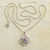 Birthstone pendant necklace, 'Celtic Knot' - Celtic Knot Birthstone Necklace (image 2e) thumbail