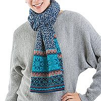 100% alpaca scarf,