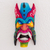 Wood mask, 'Boruca Defender' - Multi-Color Wood Decorative Boruca Devil Mask