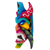 Máscara de madera - Máscara de diablo boruca decorativa de madera multicolor