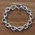 Sterling silver link bracelet, 'Brave Lady' - Modern Sterling Silver Link Bracelet
