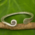 Silver cuff bracelet, 'Fern Wrap' - Thai Artisan Crafted Silver Cuff Bracelet (image 2) thumbail