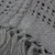 Cotton poncho, 'Grey Lattice' - Natural and Upcycled Cotton Grey Poncho Woven By Hand (image 2e) thumbail
