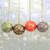 Papier mache ornaments, 'Alluring Baubles' (set of 4) - Set of Four Round Colorful Papier Mache Ornaments from India
