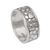 Sterling silver band ring, 'Puppy Paws' - Sterling Silver Paw Print Motif Band Ring from Bali