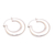 Sterling silver hoop earrings, 'Flashy Elegance' - Sterling Silver Hoop Earrings Crafted in Bali thumbail