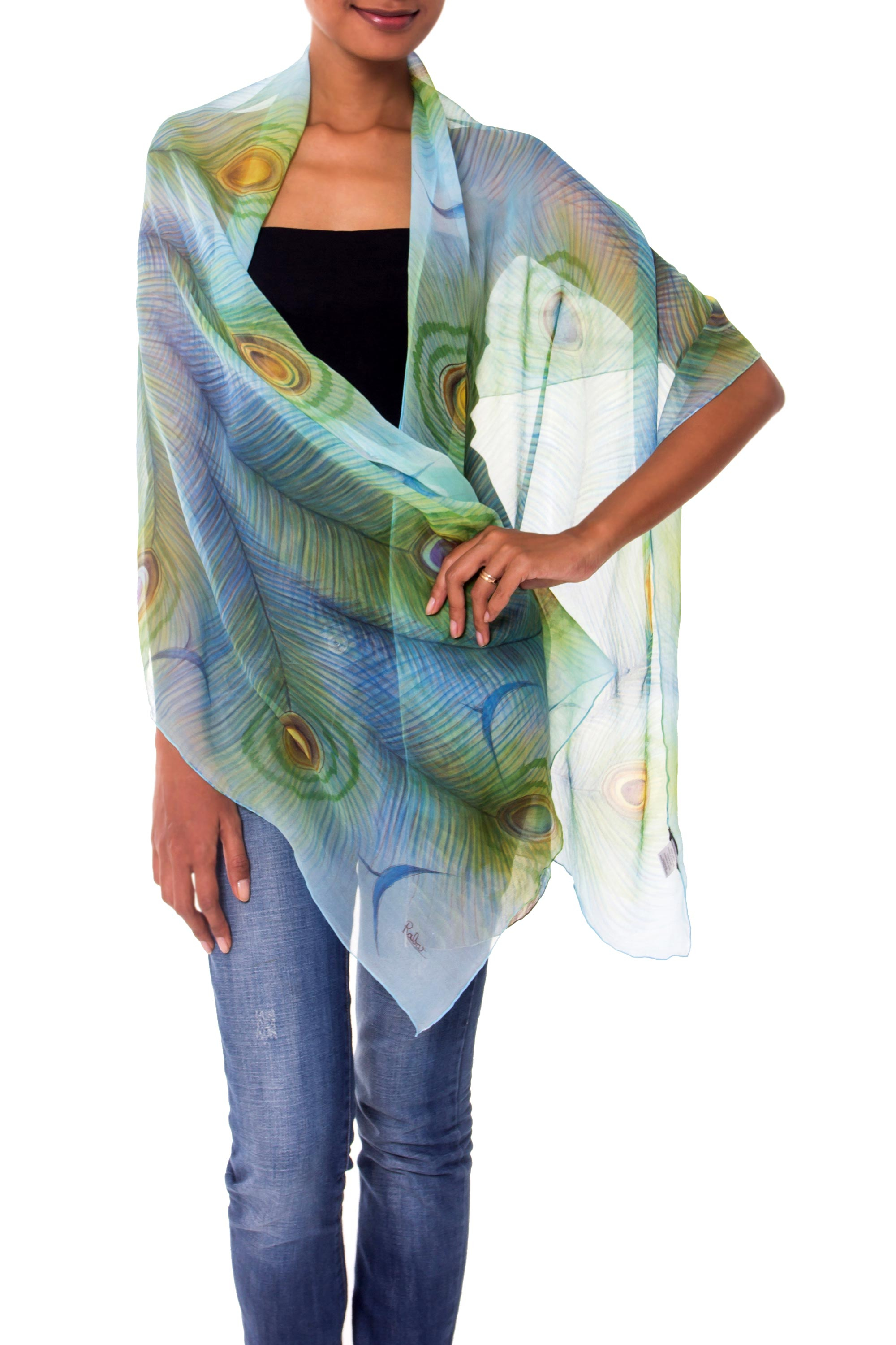 silk chiffon shawl