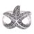 Sterling silver cocktail ring, 'Bali Starfish' - Sterling Silver Starfish Cocktail Ring from Bali