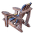 Wood decorative accent, 'Beach Chair' - Hand Carved Beach Chair Wood Statue from Indonesia