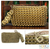 Soda pop-top wristlet bag, 'Golden Hope and Change' - Recycled Soda Pop Top Wristlet from Brazil (image 2) thumbail