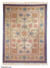 Wool and cotton blend area rug, 'Floral Symphony' (4.5x6.3) - Wool and Cotton Blend Area Rug (4.5x6.3)