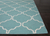 Flat-weave geometric blue/ivory wool area rug, 'Sky Winslow' - Flat-Weave Geometric Blue/Ivory Wool Area Rug