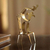 Aluminum sculpture, 'Golden Harlequin Handstand' - Whimsical Golden Metal Sculpture of Handstand