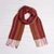 Alpaca blend scarf, 'Sophisticated Beauty' - Hand Woven Striped Alpaca Blend Wrap Scarf from Peru (image 2) thumbail