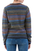 100% alpaca pullover, 'Cozy Midnight' - 100% Alpaca Wool Multicolored Pullover from Peru (image 2c) thumbail
