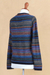100% alpaca pullover, 'Cozy Midnight' - 100% Alpaca Wool Multicolored Pullover from Peru (image 2f) thumbail