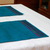 Handwoven placemats, 'Dining Hill Tribe in Teal' (set of 6) - Six Handwoven Hill Tribe Placemats in Teal from Thailand