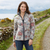 Wool blend jacket, 'Alpen Rose' - Italian Alps Floral Wool Blended Jacket