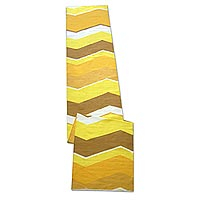 Tapete de lana de alpaca, 'Special Stripes' (2.5x13) - Tapete de Lana de Alpaca Rayas Amarillas (2.5x13)