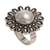 Pearl flower ring, 'Bold Sunflower' - Pearl flower ring