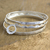 Sterling silver bangle bracelets, 'Totonicapan Wreaths' (set of 3)' - Sterling silver bangle bracelets (Set of 3) (image 2) thumbail