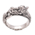 Men's sterling silver ring, 'Flying Dragon' - Men's Sterling Silver Band Ring