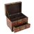 Decoupage jewelry box, 'Huichol Portal' - Multicolor Huichol Theme on Decoupage Jewelry Box (image 2c) thumbail