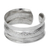 Sterling silver cuff bracelet, 'Eccentric' - Hammered Sterling Silver Cuff Bracelet thumbail