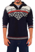 Men's 100% alpaca sweater, 'Midnight Snow' - Black and White Men's Zipper Turtleneck 100% Alpaca Sweater thumbail