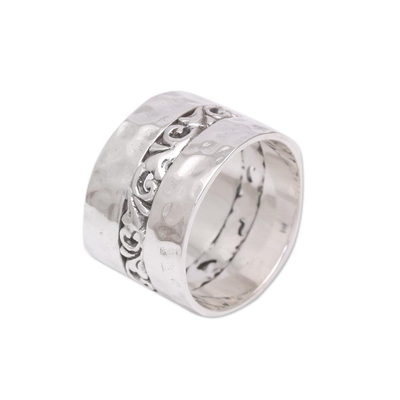 Sterling Silver Band Ring Crafted in Indonesia