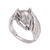 Sterling silver cocktail ring, 'Beautiful Bat' - Handcrafted Sterling Silver Bat Cocktail Ring from Bali (image 2d) thumbail