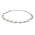 Sterling silver link necklace, 'Vitality' - Sterling Silver Leaf Necklace