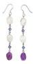 Amethyst and citrine earrings, 'Precious' - Citrine and Amethyst Dangle Earrings