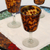 Wine glasses, 'Tortoise Shell' (set of 4) - Fair Trade Handblown Wine Glasses Set of 4 Mexico