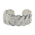 Sterling silver cuff bracelet, 'Shield of Honor' - Sterling Silver Cuff Bracelet with Woven Motif
