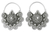 Sterling silver hoop earrings, 'Glorious Dawn' - Handcrafted Sterling Silver Hoop Earrings