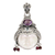 Amethyst, garnet and bone pendant, 'Dreamer' - Unique Women's Sterling Silver and Amethyst Pendant thumbail