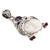 Amethyst, garnet and bone pendant, 'Dreamer' - Unique Women's Sterling Silver and Amethyst Pendant (image 2b) thumbail