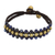 Lapis lazuli wristband bracelet, 'Blue Joy' - Lapis Lazuli and Brass Wristband Bracelet thumbail