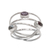 Multi-gemstone ring, 'Eternal Majesty' - Amethyst Blue Topaz and Garnet Multi-Band Ring from Bali (image 2a) thumbail