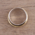 Sterling silver and brass meditation spinner ring, 'Contrasting Beauty' - Sterling Silver and Brass Meditation Ring from India (image 2b) thumbail