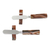 Agate spreader knives and rests, 'Swirling Brown Deli' (pair) - Artisan Crafted Agate Spreader Knives with Rests thumbail