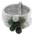 Jade cocktail ring, 'My Daily Blessings' - Green and Black Jade Gem Ring in 925 Silver (image 2e) thumbail